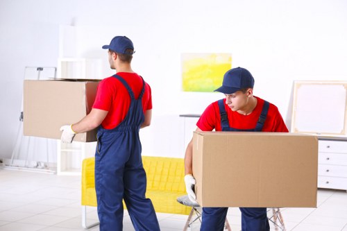 Local removals team preparing a move in Shoreditch