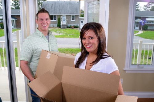 Office movers handling furniture removal in Shoreditch