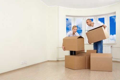 Team loading items for a Shoreditch home or office relocation